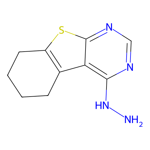 4-Hydrazino-5,6,7,8-tetrahydro[1]benzothieno[2,3-d]pyrimidine structure
