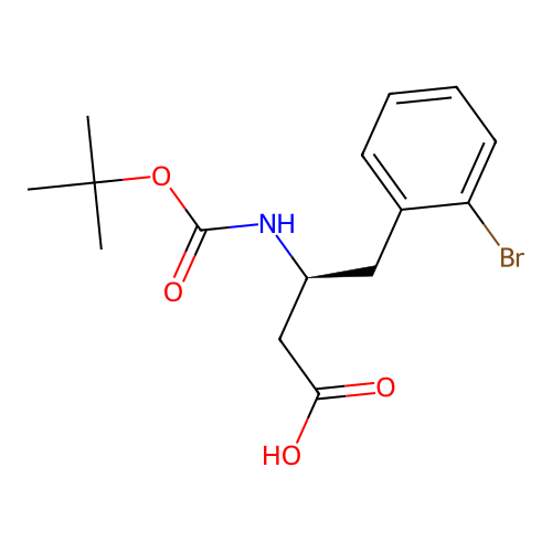 (3S)-4-(2-bromophenyl)-3-{[(tert-butoxy)carbonyl]amino}butanoic acid structure