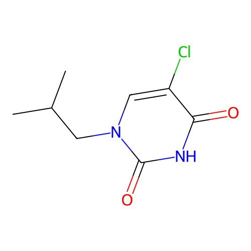 5-chloro-1-(2-methylpropyl)pyrimidine-2,4(1H,3H)-dione structure
