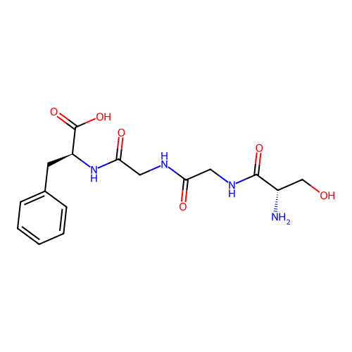 L-Phenylalanine, L-serylglycylglycyl- structure