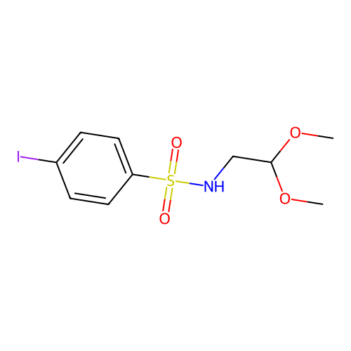N-(2,2-dimethoxyethyl)-4-iodobenzenesulfonamide structure