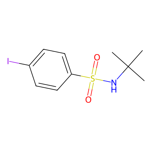 N-tert-butyl-4-iodobenzenesulfonamide structure