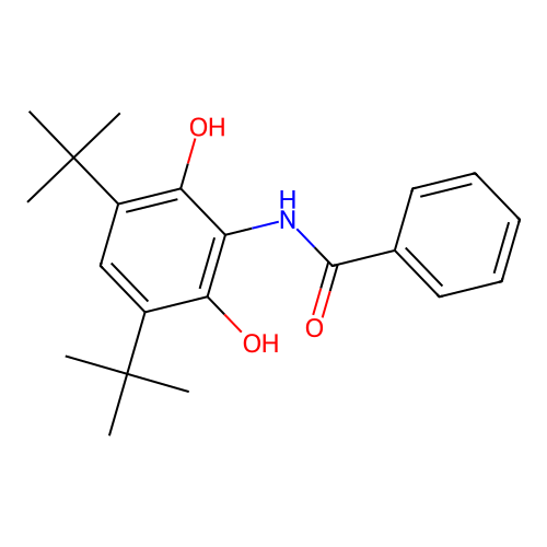 N-(3,5-di-tert-butyl-2,6-dihydroxyphenyl)benzamide structure