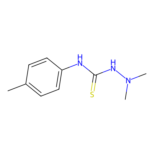 2,2-dimethyl-N-(4-methylphenyl)hydrazinecarbothioamide structure