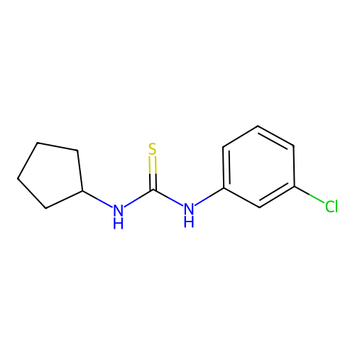 1-(3-Chlorophenyl)-3-cyclopentylthiourea structure