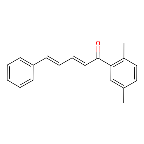 (2E,4E)-1-(2,5-dimethylphenyl)-5-phenylpenta-2,4-dien-1-one structure