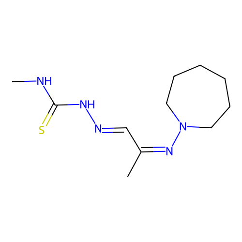 1-[2-(Azepan-1-ylimino)propylideneamino]-3-methylthiourea structure
