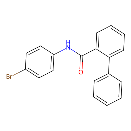 N-(4-bromophenyl)-[1,1'-biphenyl]-2-carboxamide structure