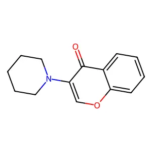 3-piperidino-4H-chromen-4-one structure