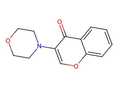 3-morpholino-4H-chromen-4-one structure