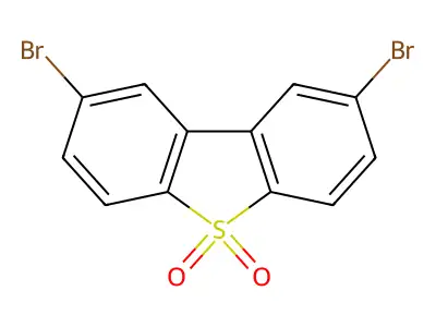 2,8-Dibromodibenzothiophene 5,5-dioxide structure