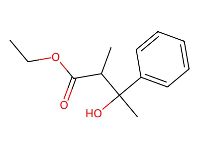 Ethyl 3-hydroxy-2-methyl-3-phenylbutanoate structure