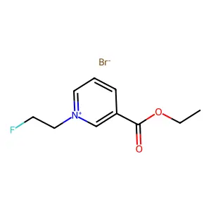 3-(Ethoxycarbonyl)-1-(2-fluoroethyl)pyridin-1-ium bromide structure