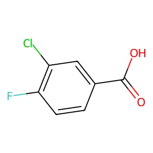 3-Chloro-4-fluorobenzoic acid structure