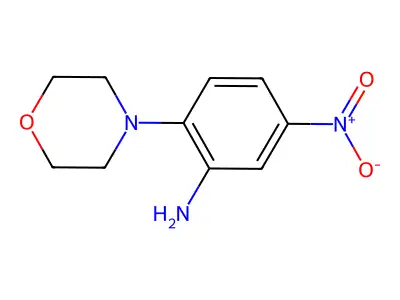 2-Morpholino-5-nitroaniline structure