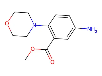 Methyl 5-amino-2-morpholinobenzoate structure