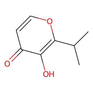4H-Pyran-4-one, 3-hydroxy-2-(1-methylethyl)- structure