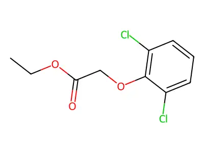 Ethyl 2-(2,6-dichlorophenoxy)acetate structure