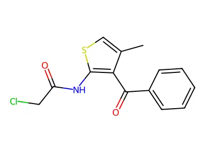 N-(3-Benzoyl-4-methyl-2-thienyl)-2-chloroacetamide structure