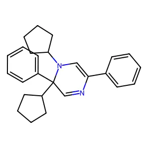 1,2-Dicyclopentyl-2,5-diphenyl-1,2-dihydropyrazine structure