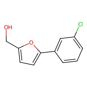 (5-(3-Chlorophenyl)-2-furyl)methanol structure