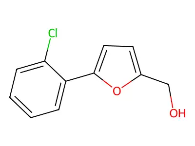 [5-(2-Chlorophenyl)furan-2-yl]methanol structure
