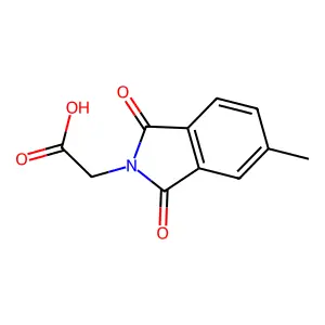 (5-Methyl-1,3-dioxo-1,3-dihydro-2H-isoindol-2-yl)acetic acid structure