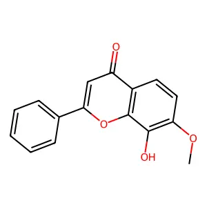 8-Hydroxy-7-methoxyflavone structure
