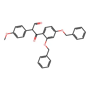 Benzenepropanal, beta-(4-methoxyphenyl)-gamma-oxo-2,4-bis(phenylmethoxy)- structure