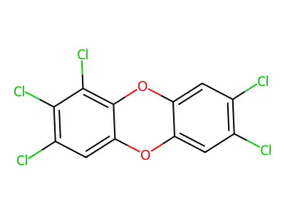 1,2,3,7,8-五氯双苯并对二𫫇英 structure