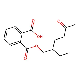 Mono(2-ethyl-5-oxohexyl)phthalate structure