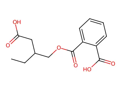 Mono(3-carboxy-2-ethylpropyl) Phthalate structure
