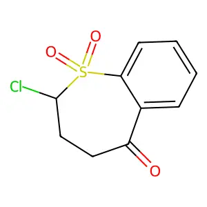 2-Chloro-3,4-dihydro-1H-1lambda~6~-benzothiepine-1,1,5(2H)-trione structure