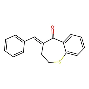 4-Benzylidene-2,3-dihydro-1-benzothiepin-5-one structure