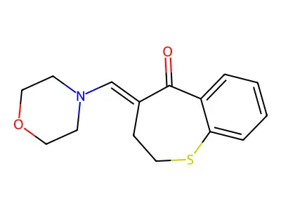 4-(Morpholin-4-ylmethylidene)-2,3-dihydro-1-benzothiepin-5-one structure