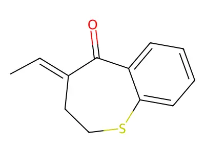 4-Ethylidene-2,3-dihydro-1-benzothiepin-5-one structure