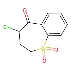 4-Chloro-3,4-dihydro-1H-1lambda~6~-benzothiepine-1,1,5(2H)-trione structure