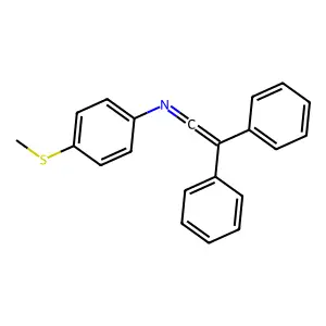 N-[4-(Methylsulfanyl)phenyl]-2,2-diphenylethen-1-imine structure