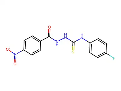 1-(4-Fluorophenyl)-3-[(4-nitrobenzoyl)amino]thiourea structure