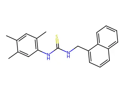 1-(Naphthalen-1-ylmethyl)-3-(2,4,5-trimethylphenyl)thiourea structure