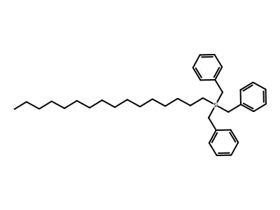 Hexadecyltribenzylsilane structure
