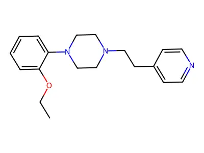 Piperazine, 1-(o-ethoxyphenyl)-4-(2-(4-pyridyl)ethyl)- structure