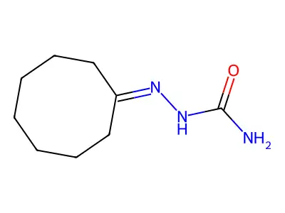Cyclooctanone semicarbazone structure