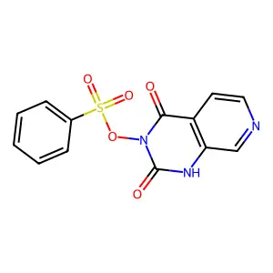 (2,4-dioxo-1H-pyrido[3,4-d]pyrimidin-3-yl) benzenesulfonate structure
