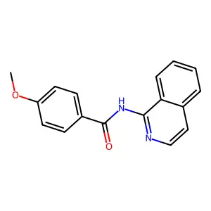 Benzamide, N-1-isoquinolinyl-4-methoxy- structure