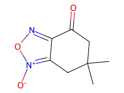 6,6-Dimethyl-1-oxido-5,7-dihydro-2,1,3-benzoxadiazol-1-ium-4-one structure