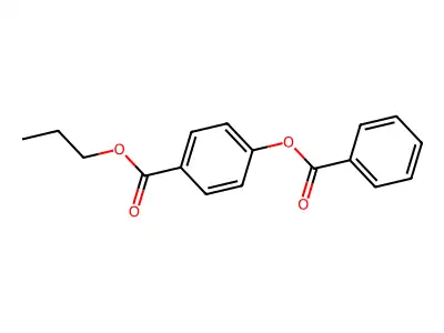 Propyl 4-benzoyloxybenzoate structure