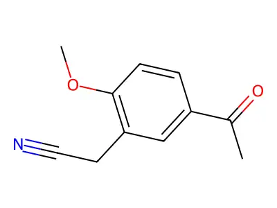 2-(5-Acetyl-2-methoxyphenyl)acetonitrile structure