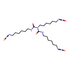 N,N',2-Tris(6-isocyanatohexyl)-imidodicarbonic diamide structure