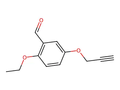 2-Ethoxy-5-(prop-2-yn-1-yloxy)benzaldehyde structure